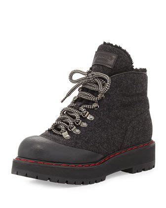 prada shealing lined boots|Prada combat boots.